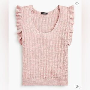 J.‎ Crew Ruffle Sweater Tank Top Pink